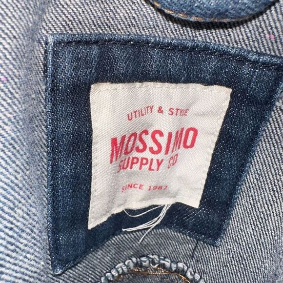 Mossimo denim medium wash L normcore basic classic jacket - Picture 3 of 3